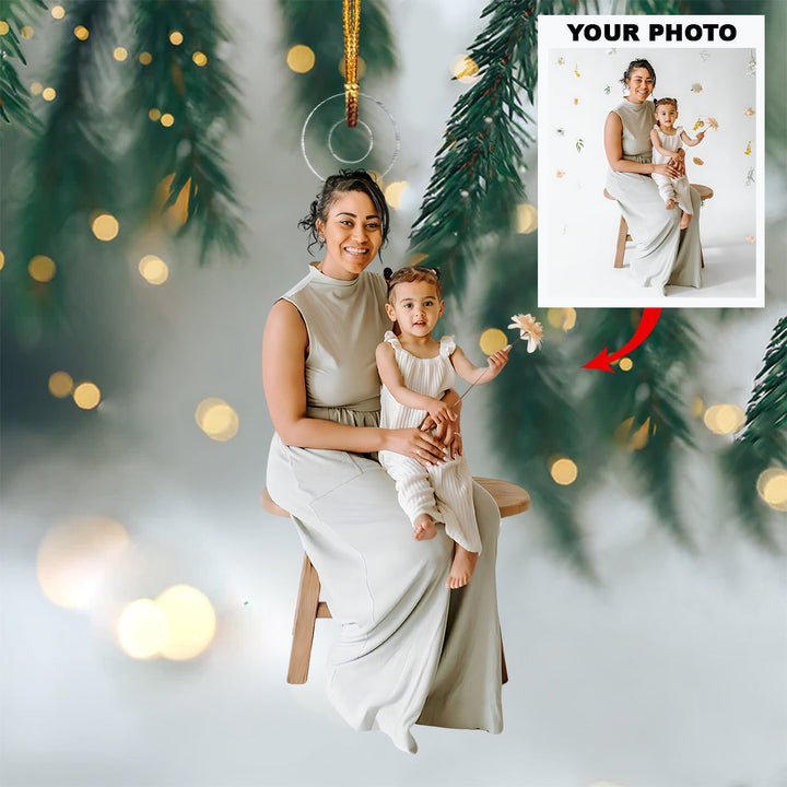 Love Nest - Personalized Photo Mica Ornament - Christmas Gift For Family Members