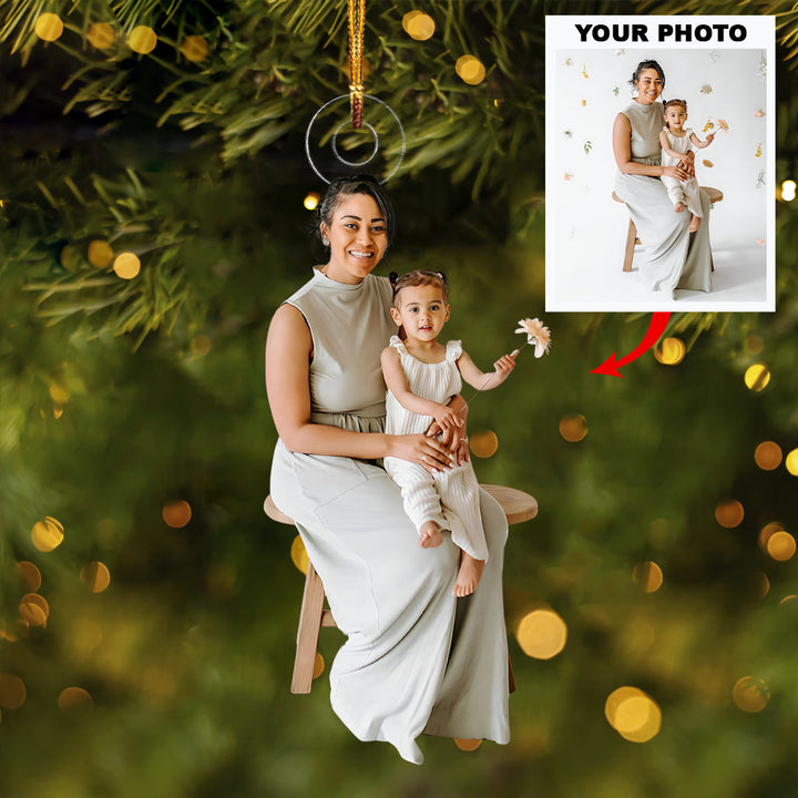 Love Nest - Personalized Photo Mica Ornament - Christmas Gift For Family Members