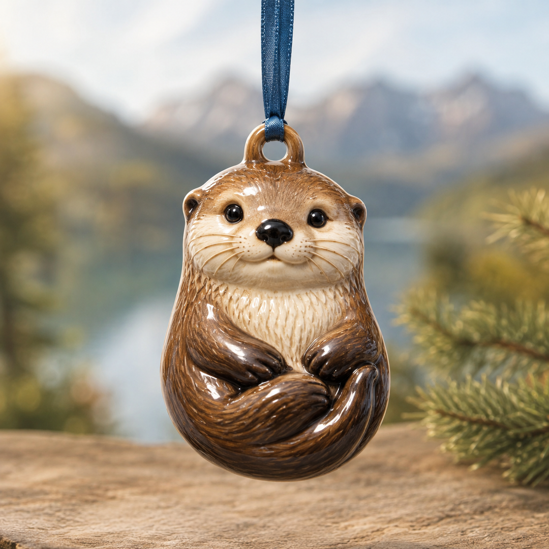 Lovely Otter Mica Ornament NCU0TM075