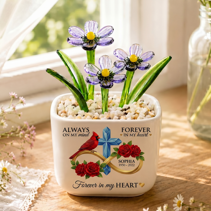 I Am Always With You - Personalized Memorial Flower Pot - Gift For Family Members