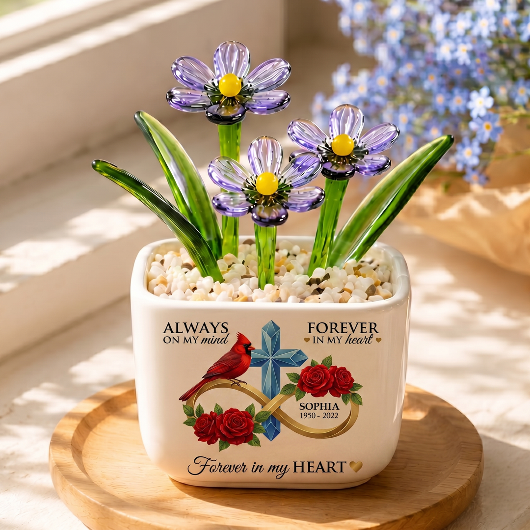 I Am Always With You - Personalized Memorial Flower Pot - Gift For Family Members