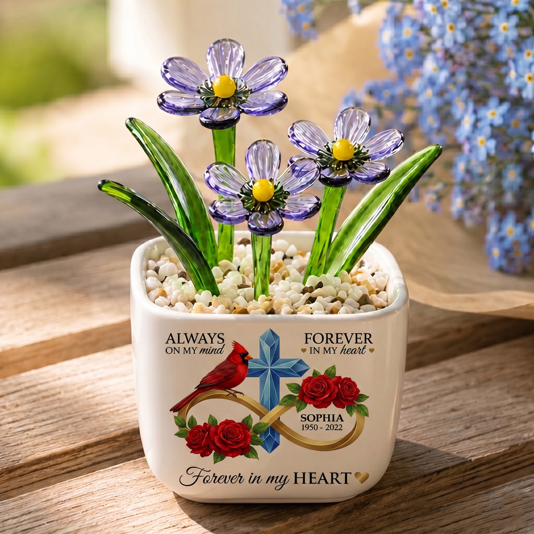 I Am Always With You - Personalized Memorial Flower Pot - Gift For Family Members