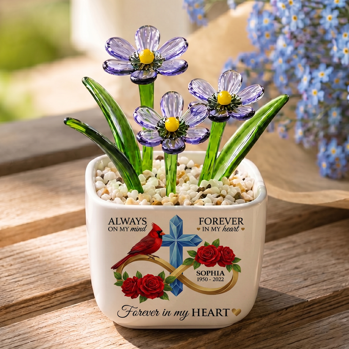 I Am Always With You - Personalized Memorial Flower Pot - Gift For Family Members