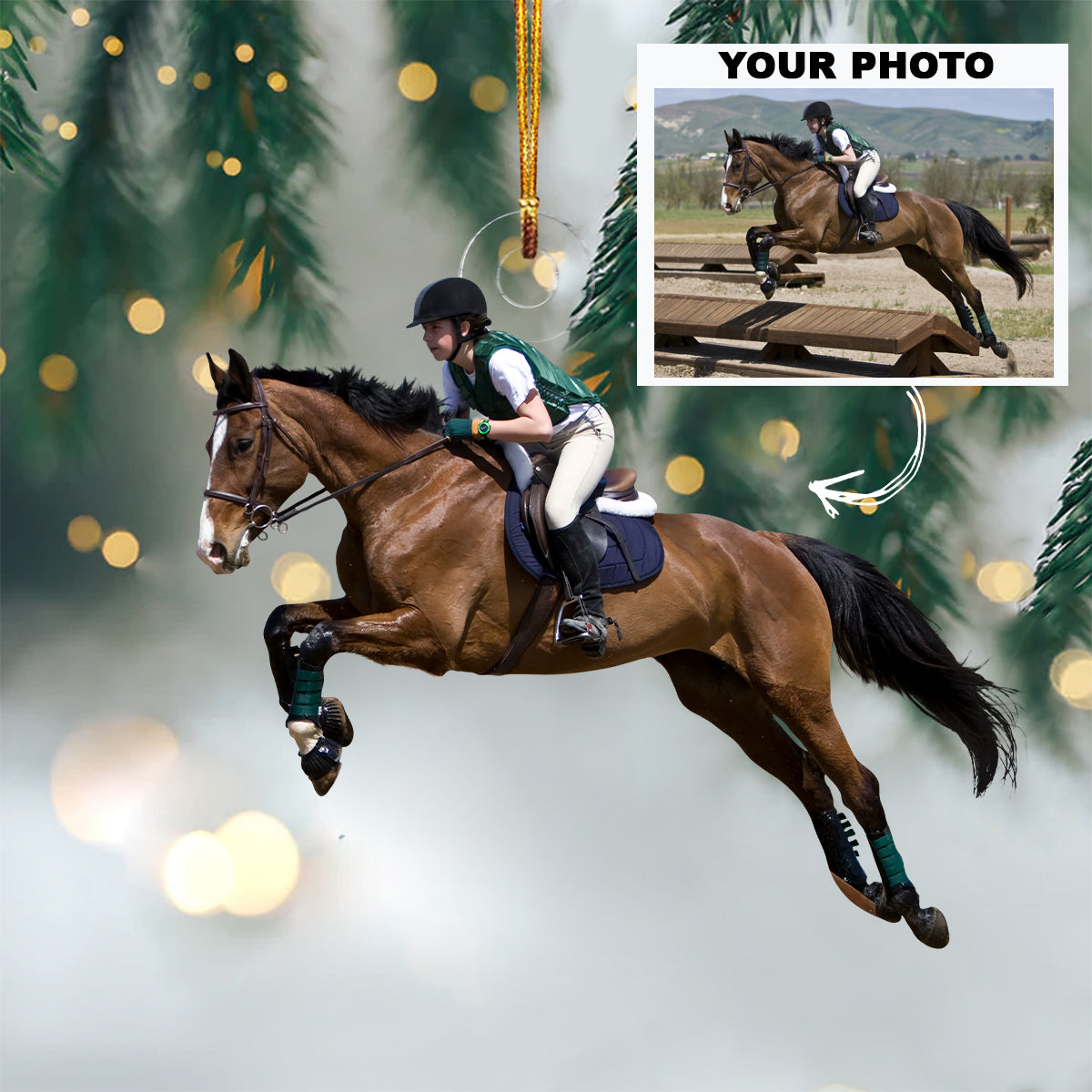 Personalized Photo Mica Ornament - Christmas Gift For Family Member -  Customized Your Photo Ornament