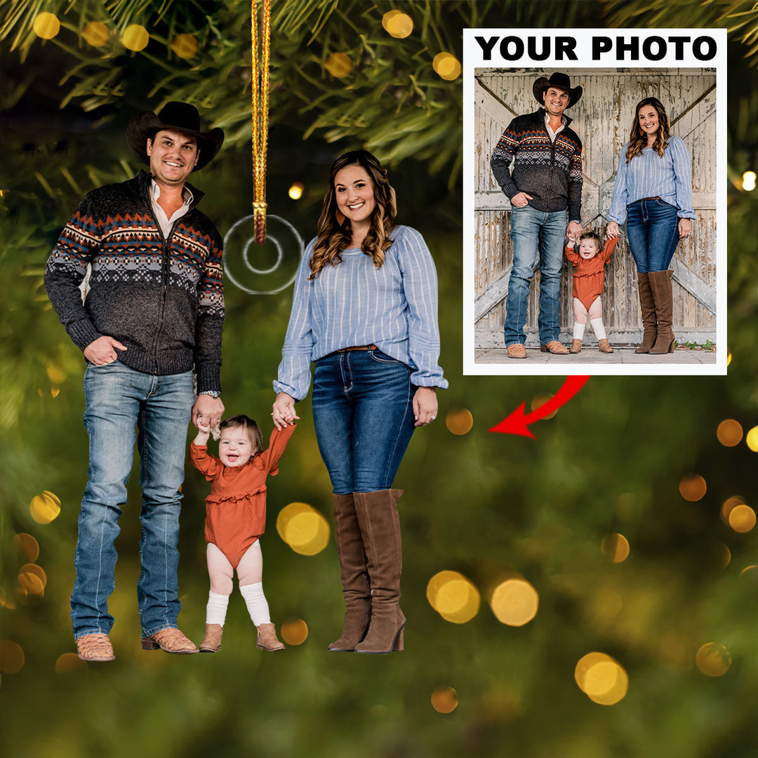 Personalized Photo Mica Ornament - Customize Your Photo V4 ARND018