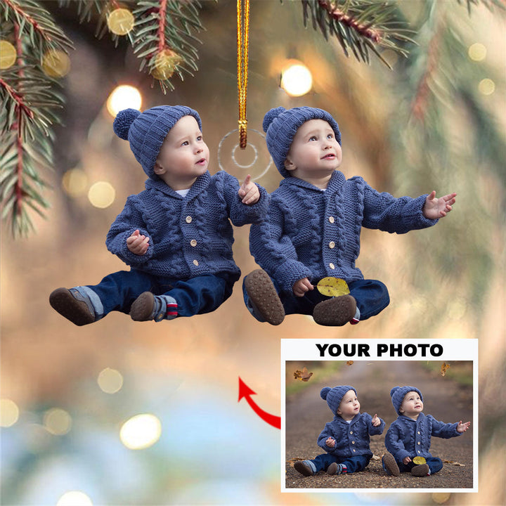Personalized Photo Mica Ornament - Gift For Family Member -  Customized Your Photo Ornament ARND018