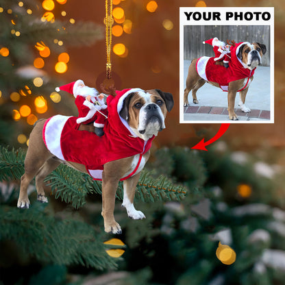 Personalized Photo Mica Ornament - Customize Dog Photo ARND018