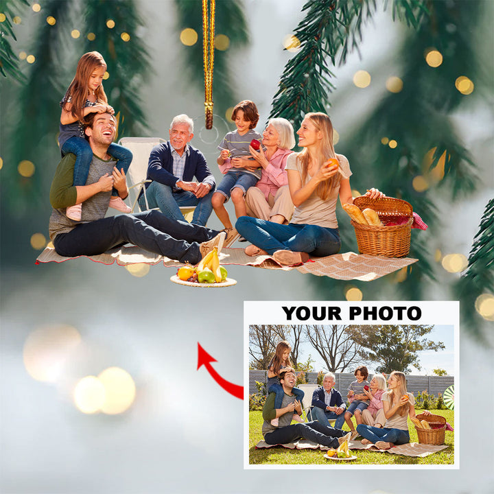 Personalized Photo Mica Ornament - Customize Family Photo V1 ARND018
