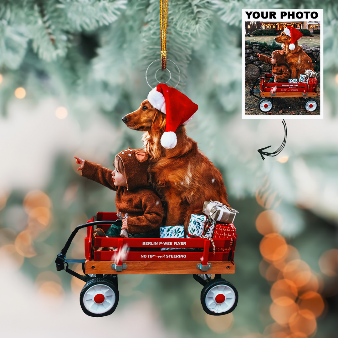 Customized Photo Ornament - Personalized Photo Mica Ornament - Christmas Gift For Pet Lovers, Dog Mom, Cat Mom