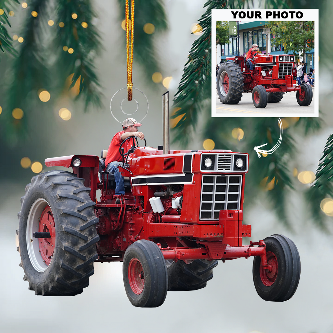 Personalized Photo Mica Ornament - Christmas, Birthday Gift For Family Member, Farmer - Customized Your Photo Ornament