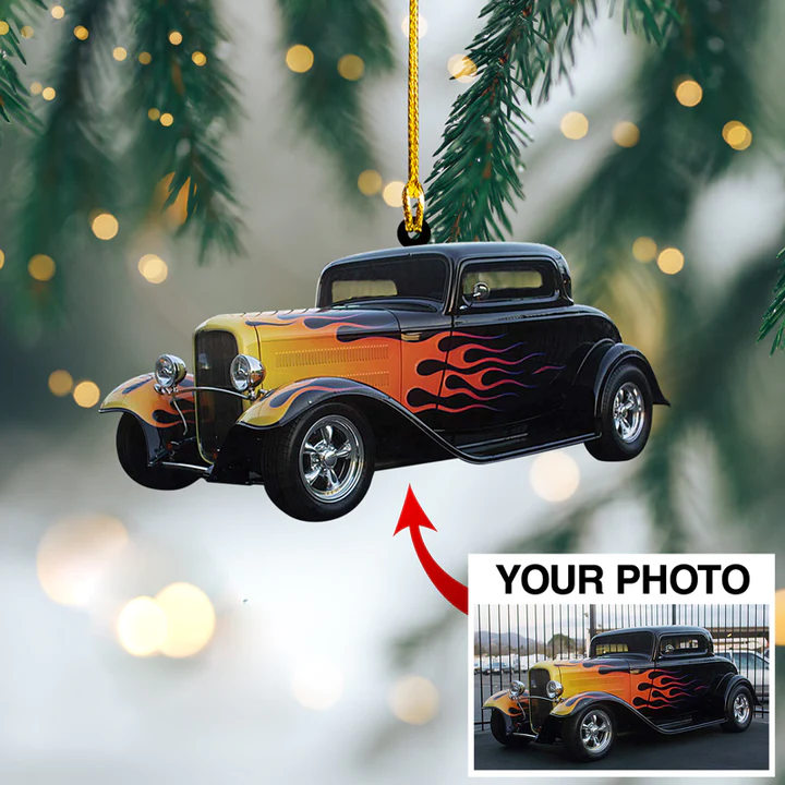 Personalized Photo Mica Ornament - Customized Photo ARND018
