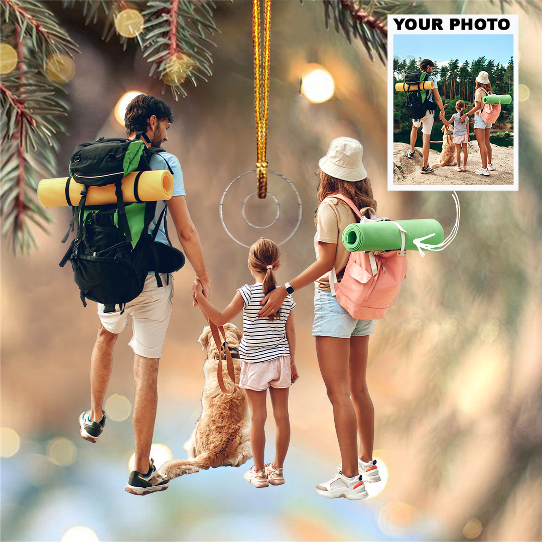 Personalized Photo Mica Ornament - Christmas, Birthday Gift For Family Members, Camping Lovers -  Customized Your Photo Ornament
