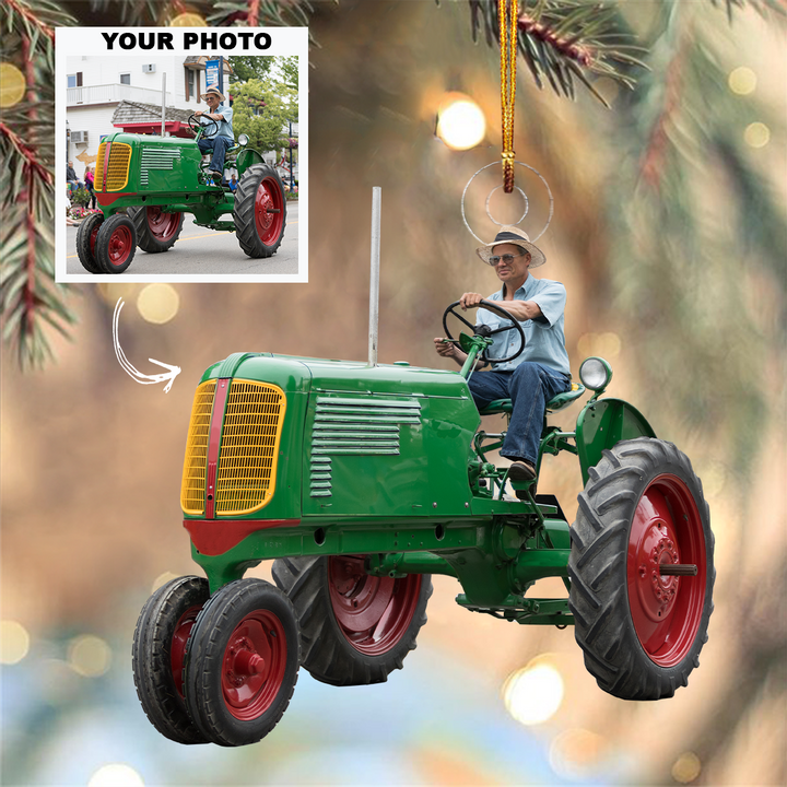 Personalized Photo Mica Ornament - Christmas, Birthday Gift For Family Member, Farmer - Customized Your Photo Ornament