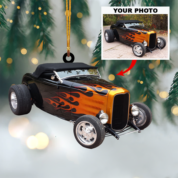 Personalized Photo Mica Ornament - Customized Photo ARND018