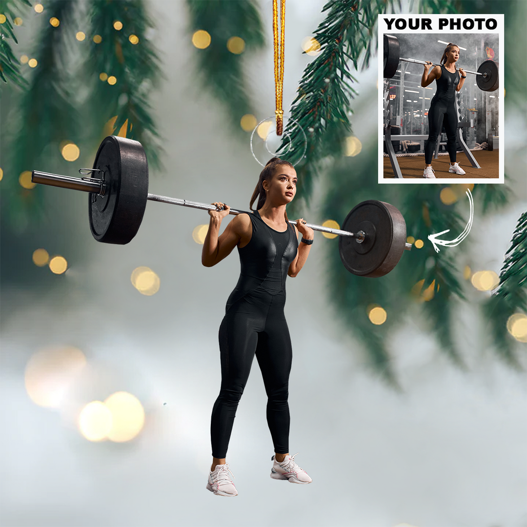Personalized Photo Mica Ornament - Christmas, Birthday Gift For Family Member, Gym Lover - Customized Your Photo Ornament