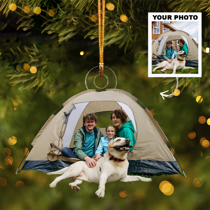Personalized Photo Mica Ornament - Christmas, Birthday Gift For Family Members, Camping Lovers -  Customized Your Photo Ornament