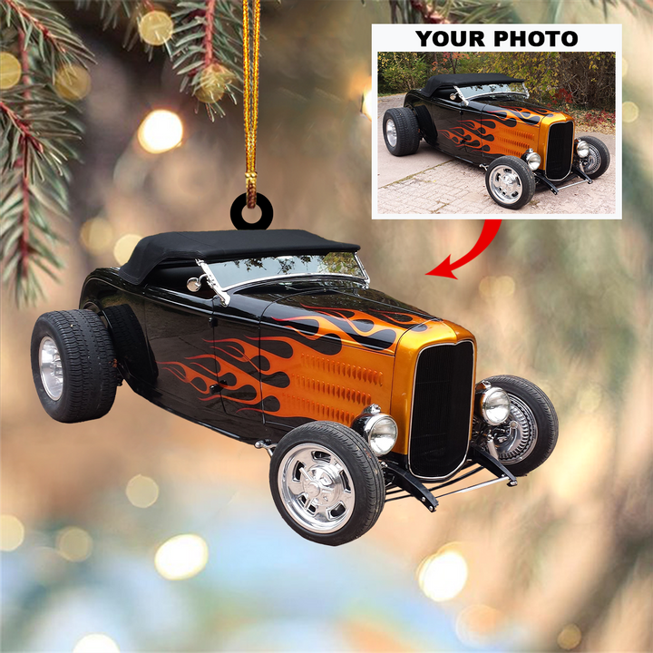 Personalized Photo Mica Ornament - Customized Photo ARND018