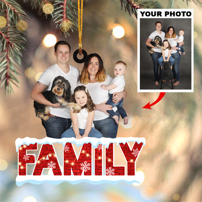 Personalized Photo Mica Ornament - Customized Your Photo Ornament ARND018 UPL0KH007