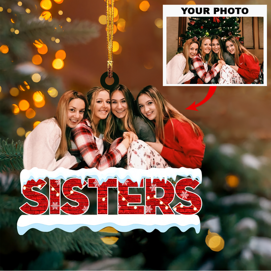 Personalized Photo Mica Ornament - Customized Your Photo Ornament ARND018 UPL0KH009