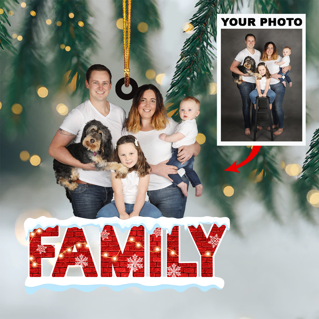 Personalized Photo Mica Ornament - Customized Your Photo Ornament ARND018 UPL0KH007