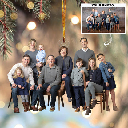 Custom Photo Ornament - Personalized Custom Photo Mica Ornament - Christmas Gift For Dog Mom, Dog Dad, Dog Lovers