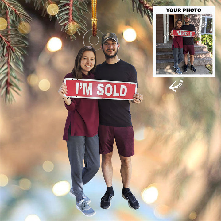 Customized Your Photo Ornament - Personalized Custom Photo Mica Ornament - Christmas Gift For Family Members, Couples