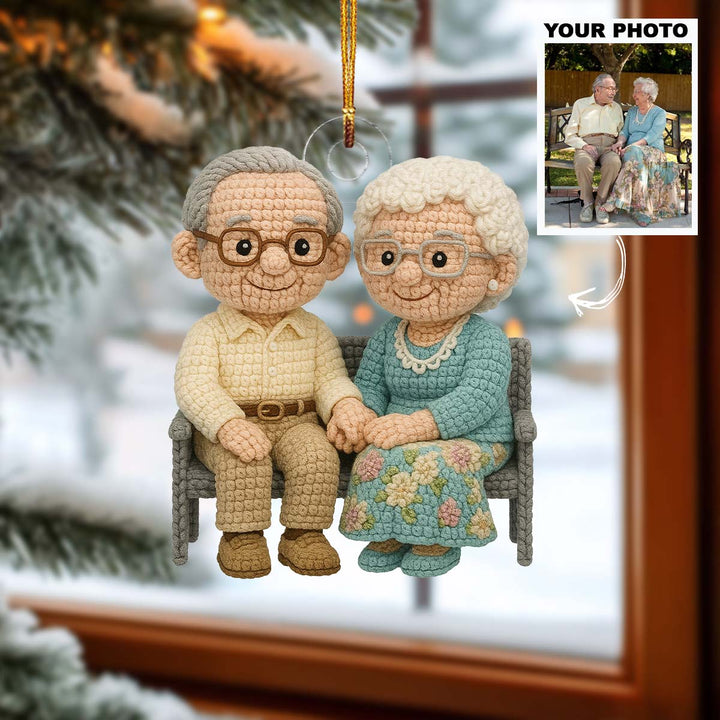 Timeless Love - Personalized Photo Ornament - Christmas Gift For Grandparents AGP0DH036