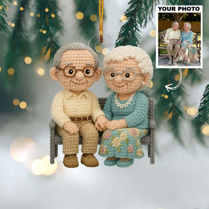Timeless Love - Personalized Photo Ornament - Christmas Gift For Grandparents AGP0DH036
