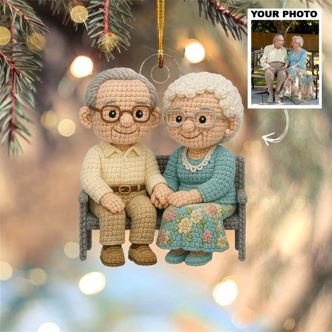 Timeless Love - Personalized Photo Ornament - Christmas Gift For Grandparents AGP0DH036