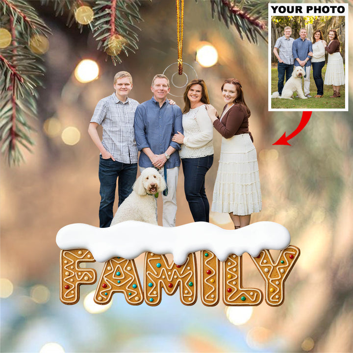 Together Is the Best Place to Be - Personalized Custom Photo Mica Ornament - Christmas Gift For Family Members UPL0HT002