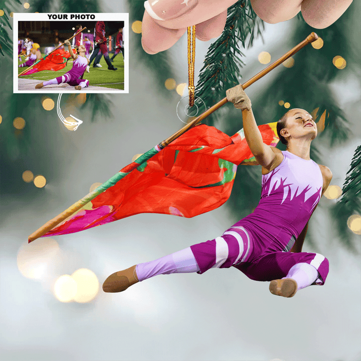 Marching In Style - Personalized Photo Mica Ornament - Gift For Marching Band Lovers, Family Members