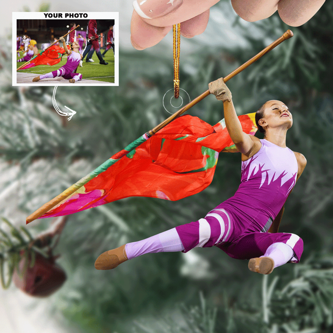 Marching In Style - Personalized Photo Mica Ornament - Gift For Marching Band Lovers, Family Members