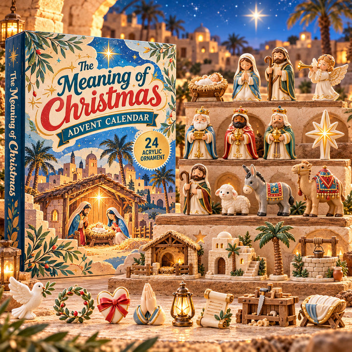 CHRISTMAS KICKOFF 40% OFF - Meaning of Christmas Advent Calendar 2026 - 24-Day Festive Countdown, Acrylic Charms Blind Box - Gift For Family, Friends AC0HA558