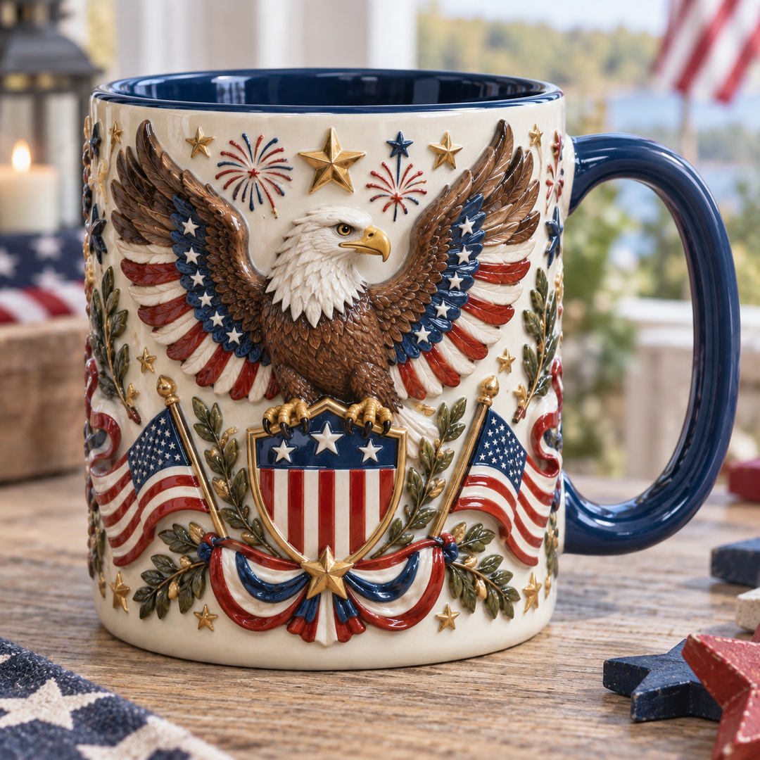 American Bald Eagle 250th Accent Mug NCU0TM117