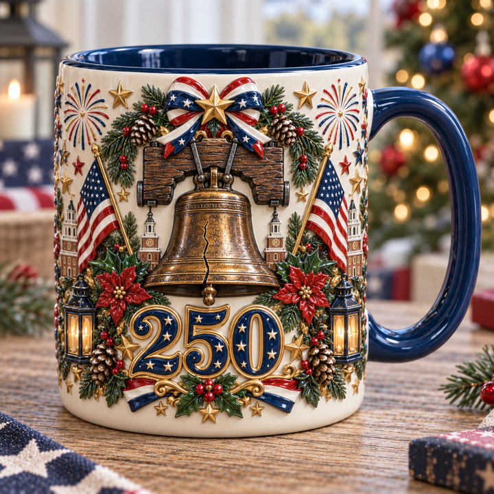 Vintage Liberty Bell America 250th Accent Mug NCU0TM119