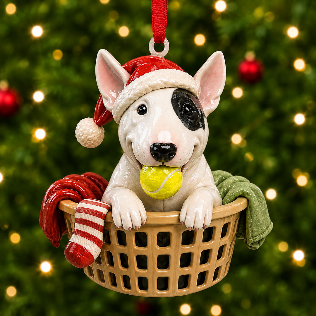 Mischief Bull Terrier Mica Ornament NCU0HT092