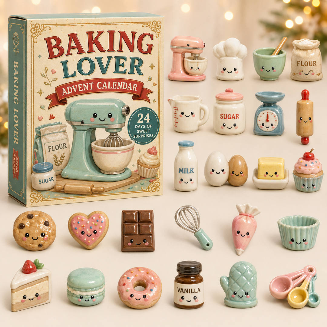 CHRISTMAS KICKOFF 40% OFF - Baking Lovers Advent Calendar 2026 - 24-Day Festive Countdown, Acrylic Charms Blind Box - Gift For Baking Lovers