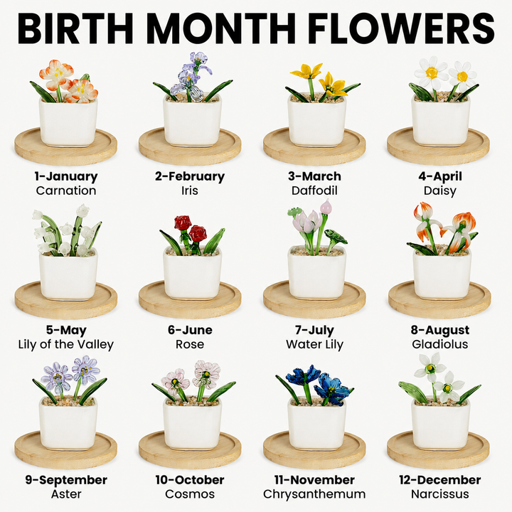 Thank You For Helping Me Grow - Personalized Birth Month Flower Pot - Gift For Teacher