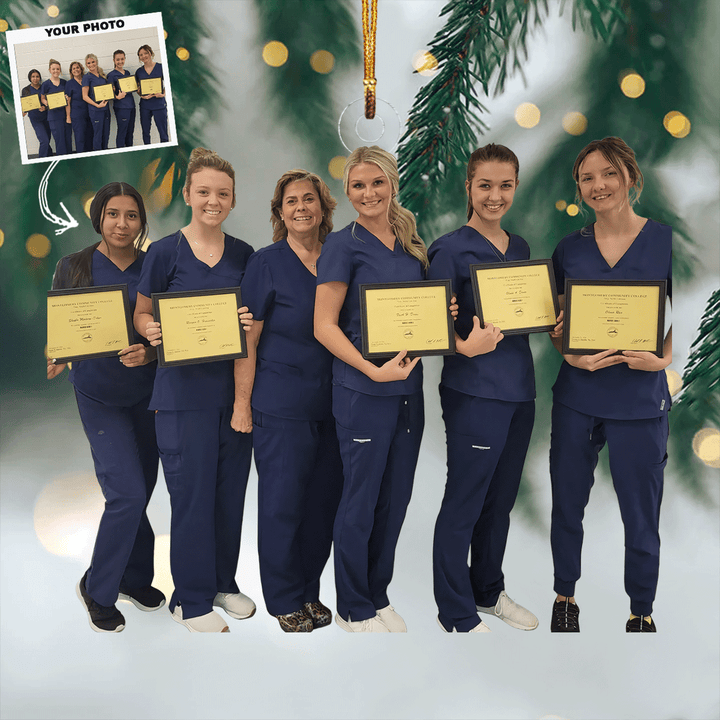 Heart Of Health - Personalized Photo Mica Ornament - Gift For Nurse