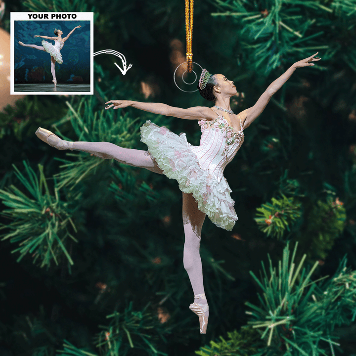Ballet Dancer - Personalized Photo Mica Ornament - Christmas Gift For Ballet Lovers