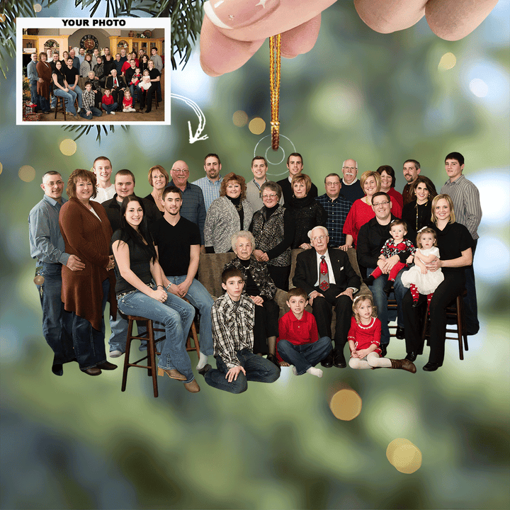 Homecoming Celebration - Personalized Photo Mica Ornament - Christmas Gift For Family, Family Members
