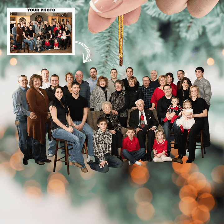 Homecoming Celebration - Personalized Photo Mica Ornament - Christmas Gift For Family, Family Members