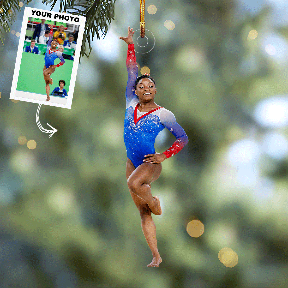 Beam Queen - Personalized Photo Mica Ornament - Christmas Gift For Gym ...