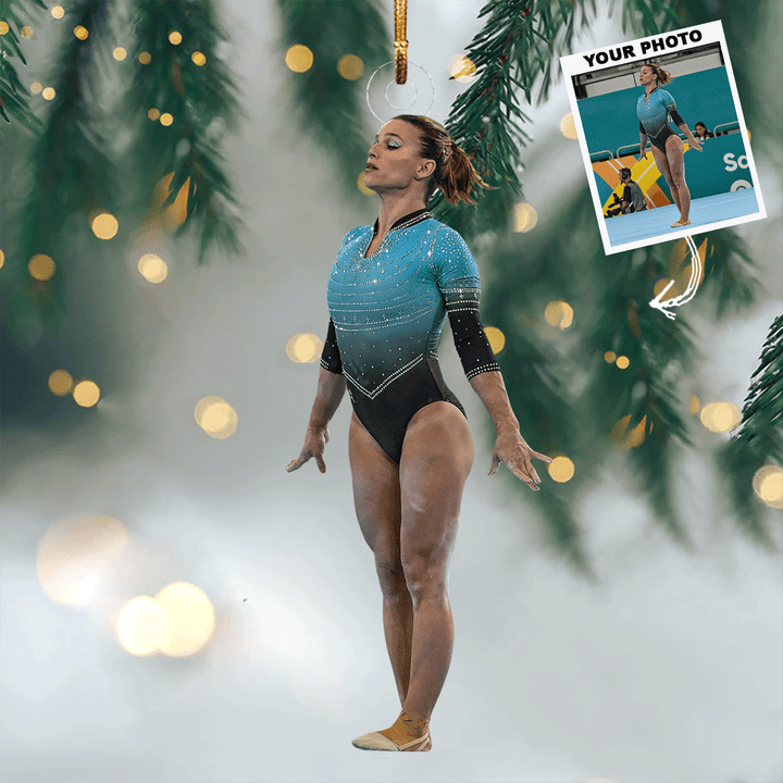 Star Balance - Personalized Photo Mica Ornament - Christmas Gift For Gymnastics Lovers
