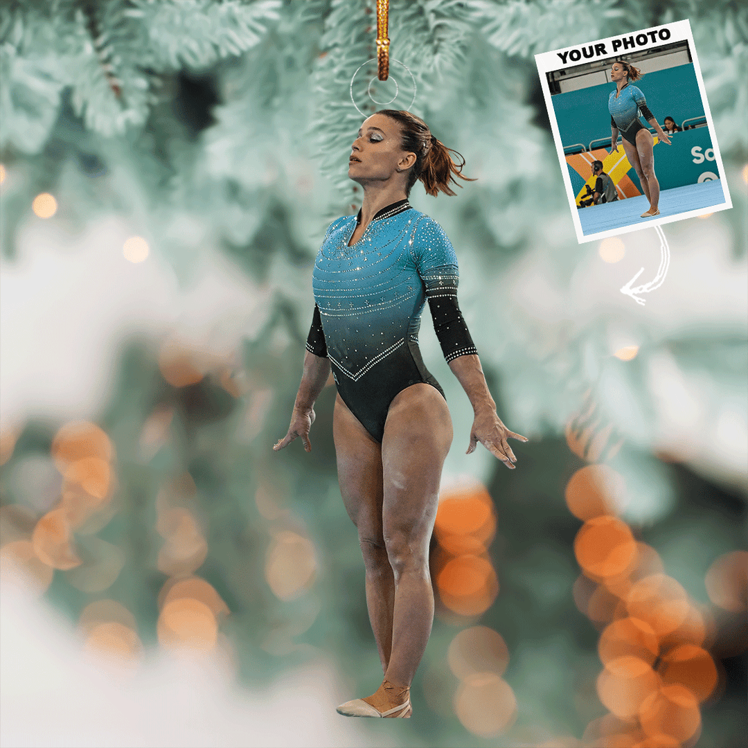 Star Balance - Personalized Photo Mica Ornament - Christmas Gift For Gymnastics Lovers