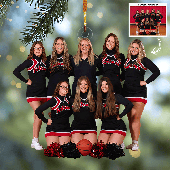 The Cheer Collective - Personalized Photo Mica Ornament - Christmas Gift For Cheerleader, Sport Lovers