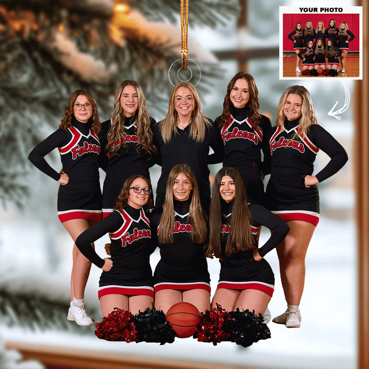 The Cheer Collective - Personalized Photo Mica Ornament - Christmas Gift For Cheerleader, Sport Lovers