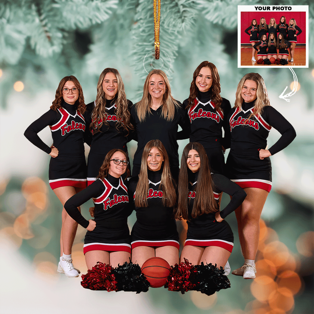 The Cheer Collective - Personalized Photo Mica Ornament - Christmas Gift For Cheerleader, Sport Lovers