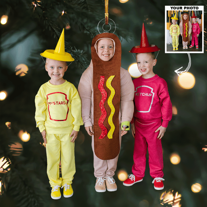 Costume Cuties - Personalized Photo Mica Ornament - Christmas Gift For Family Members