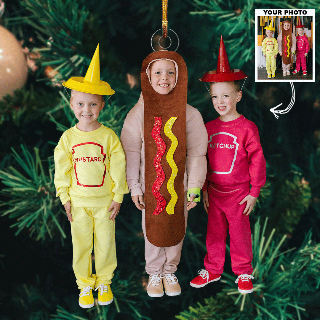 Costume Cuties - Personalized Photo Mica Ornament - Christmas Gift For Family Members